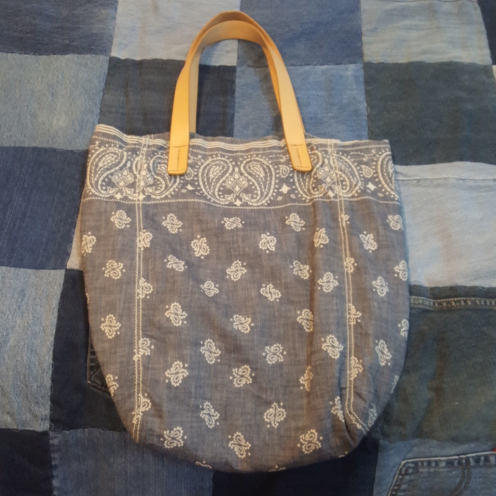 SOLD ***Denim Paisley Gap Tote bag